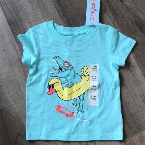 4/$25  NWT unisex short sleeve tee dinosaur rubber duck cute - Picture 1 of 3